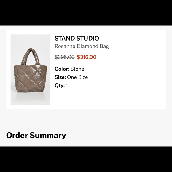 NWT STAND STUDIO Quilted Tote Bag - Picture 5 of 7